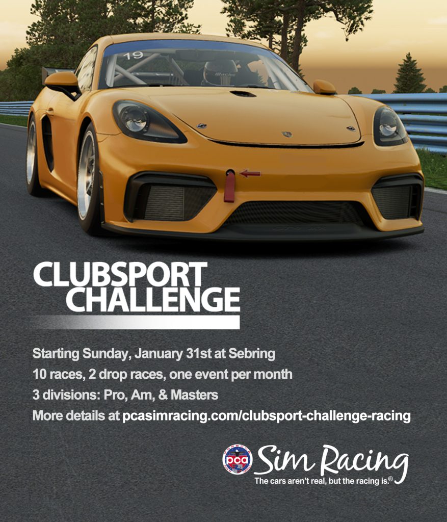Clubsport Challenge Starts January 31, 2027 at Sebring!